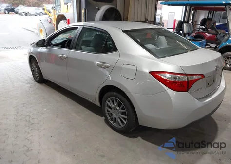 2014 Toyota Corolla Le z USA, uszkodzony, nr VIN 2T1BURHE6EC016458